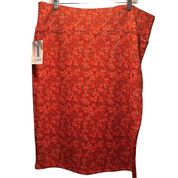 LulaRoe Cassie Pencil Skirt Stretchy High Wide Waist Band XXXL 24-26 - Picture 1 of 13
